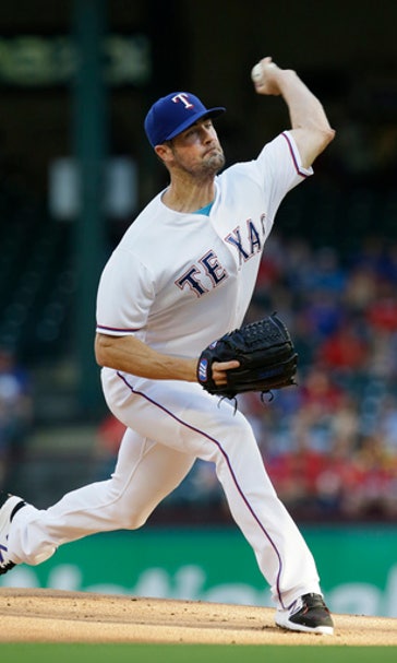 Hamels goes 8 innings for Texas in 9-0 win over Indians